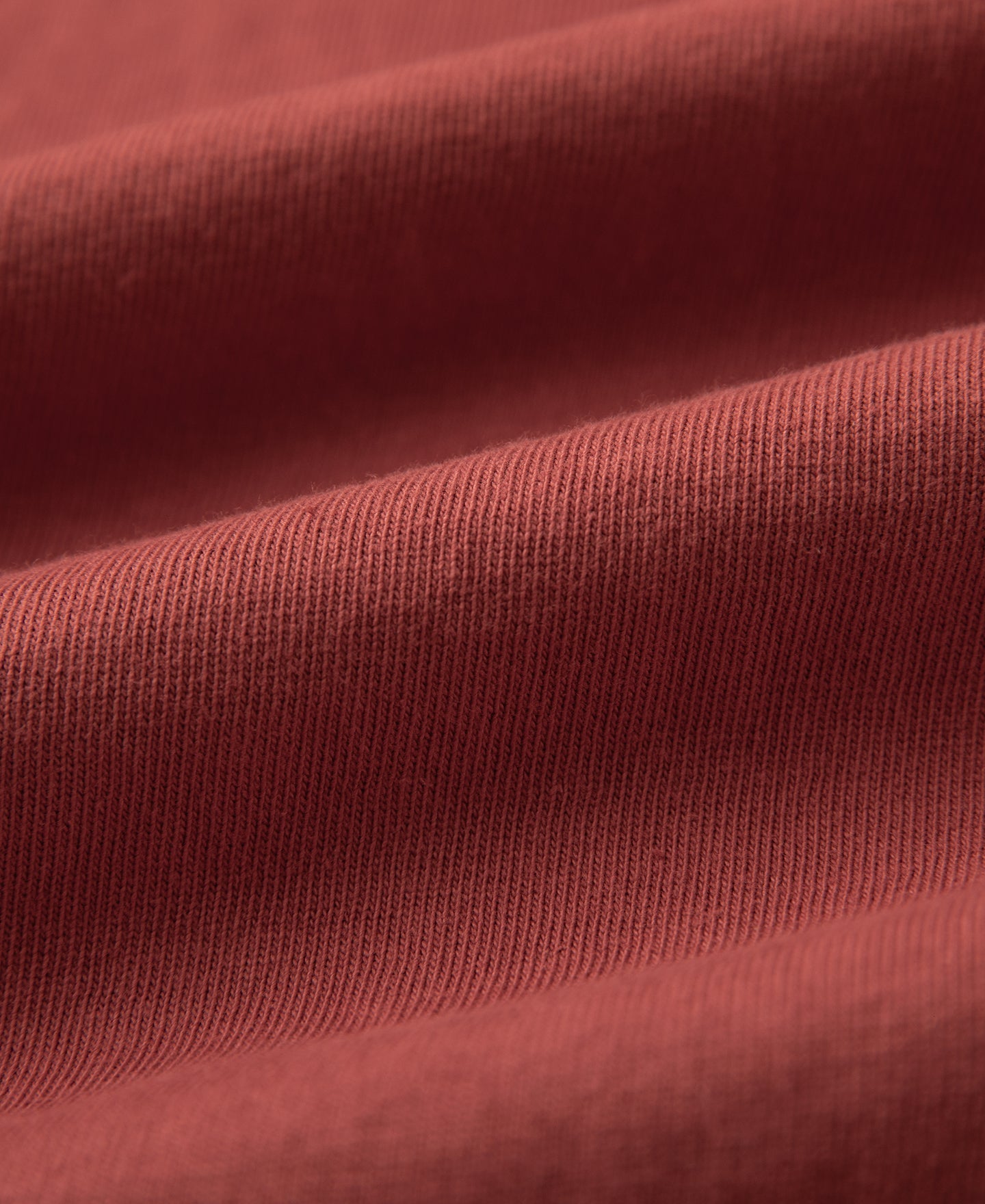 Cotton Tubular Crewneck T-Shirt - Brick Red
