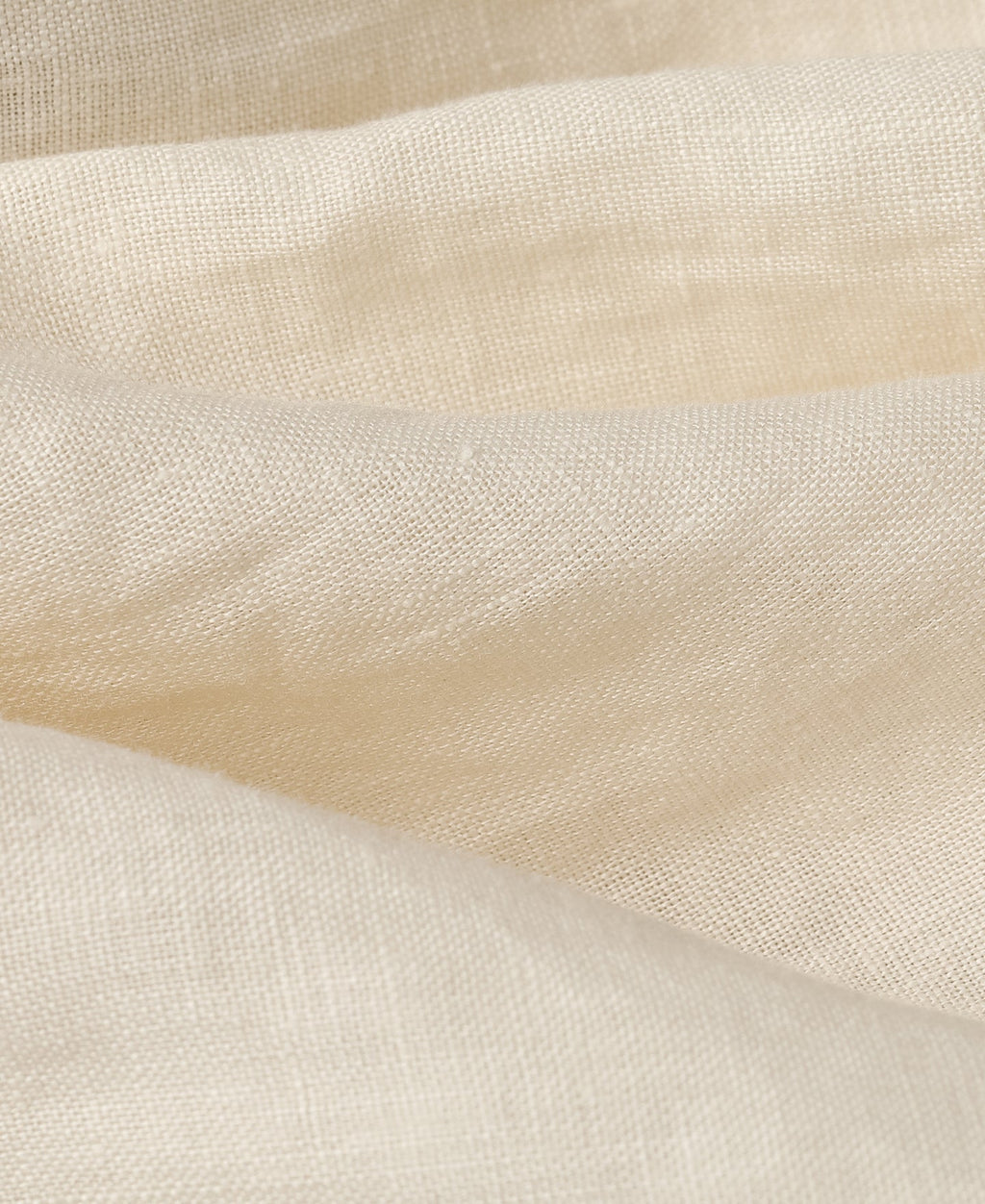 Cuban Collar Linen Shirt - Apricot