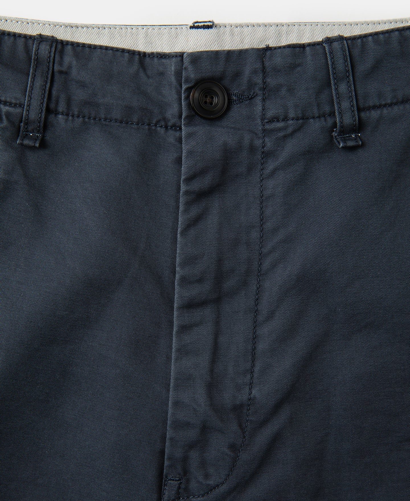 1930s Washed Officer Chino Shorts - Navy