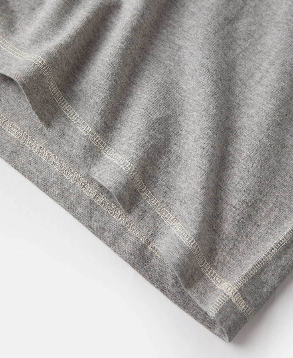 1940s Slub Cotton Henley Pocket T-Shirt - Gray