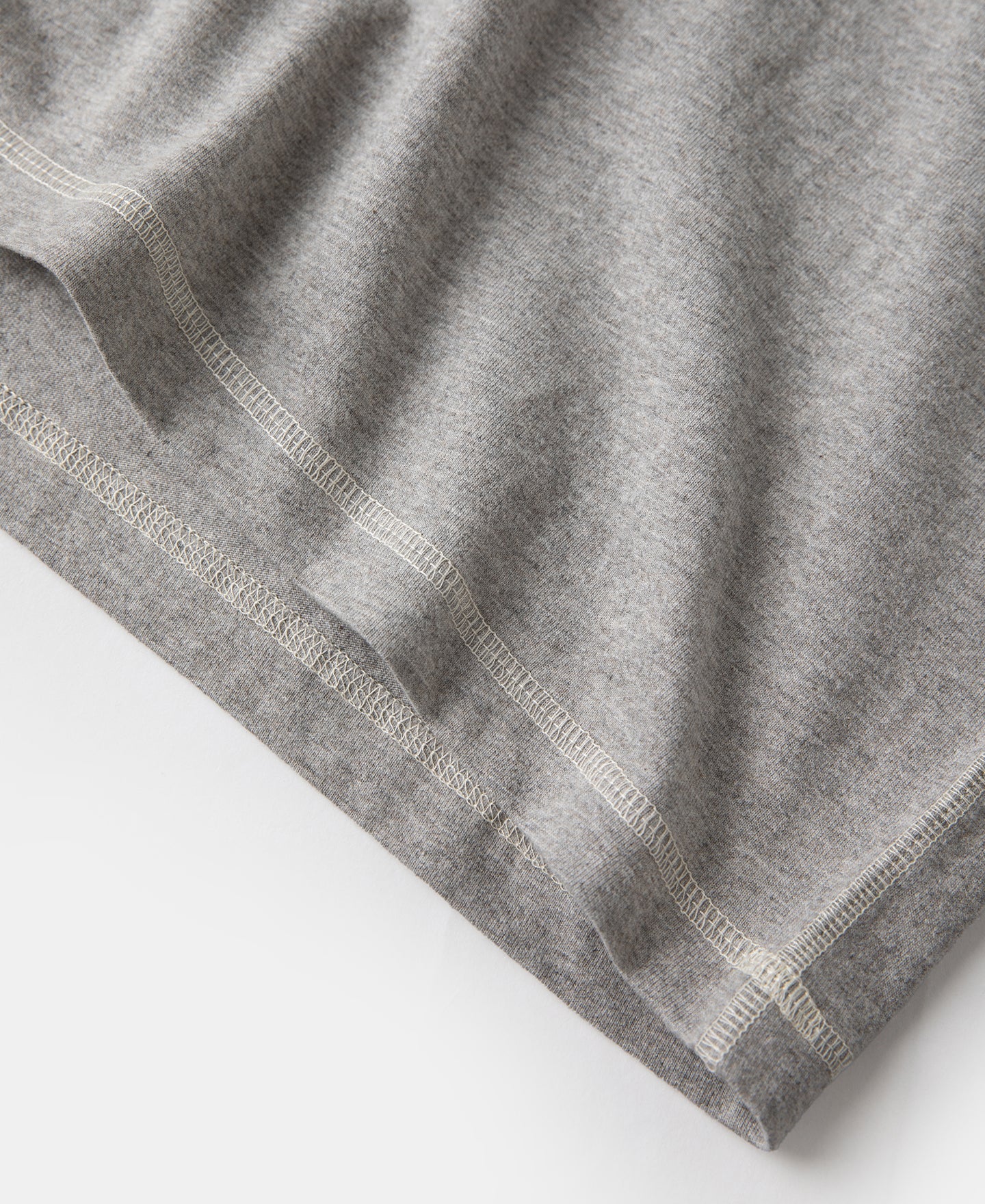 1940s Slub Cotton Henley Pocket T-Shirt - Gray