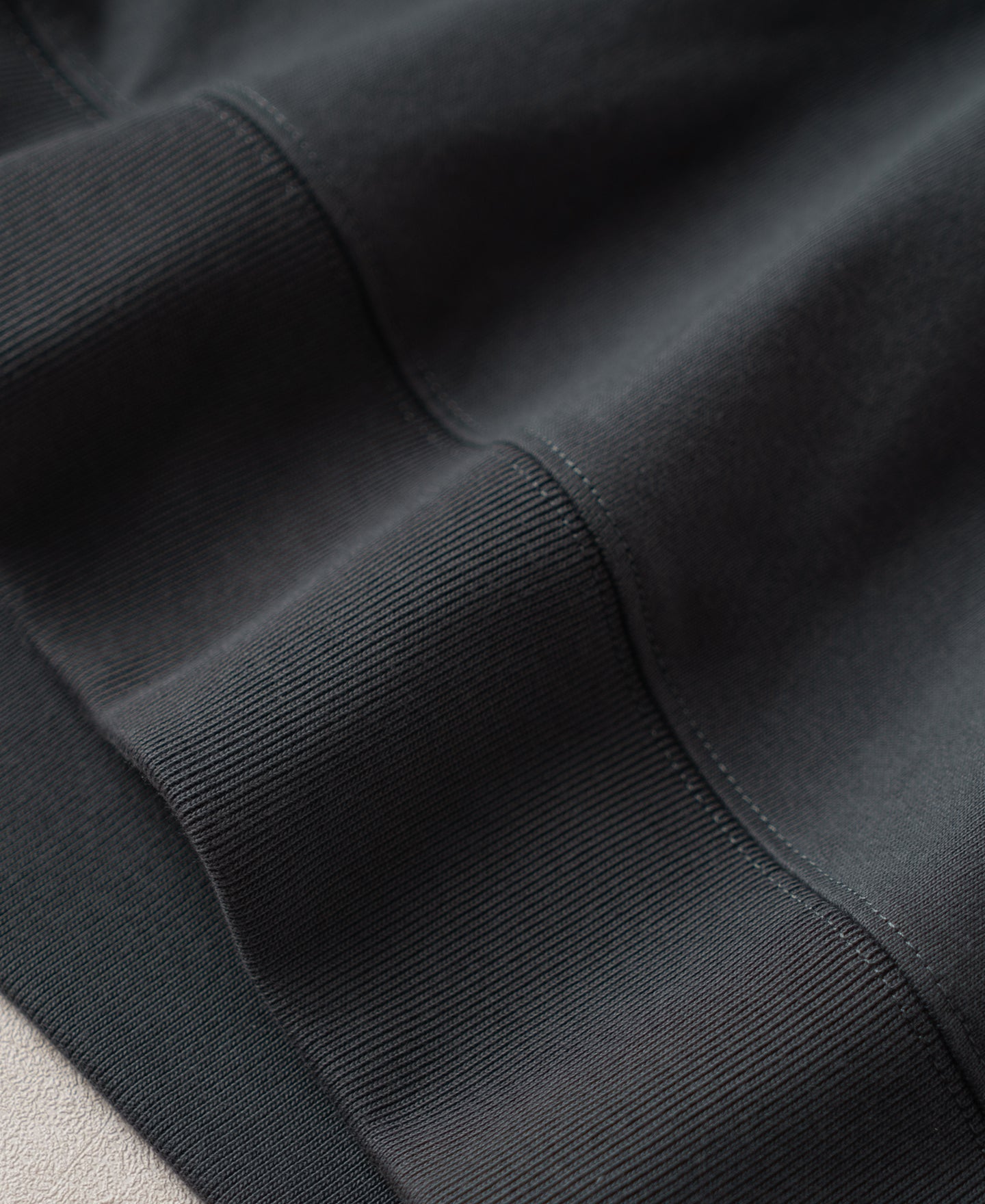 1950s V-Gusset Cotton T-Shirt - Vintage Black
