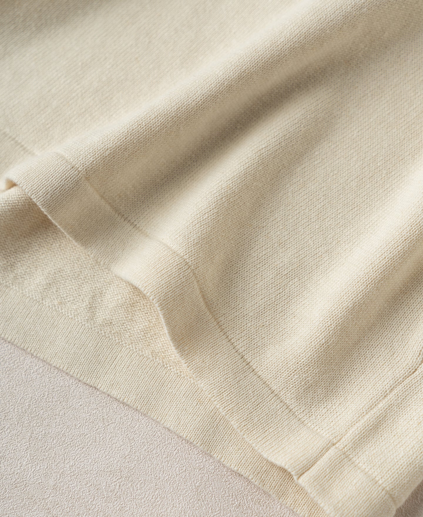 Linen Cotton Blend Knit Henley T-Shirt - Apricot