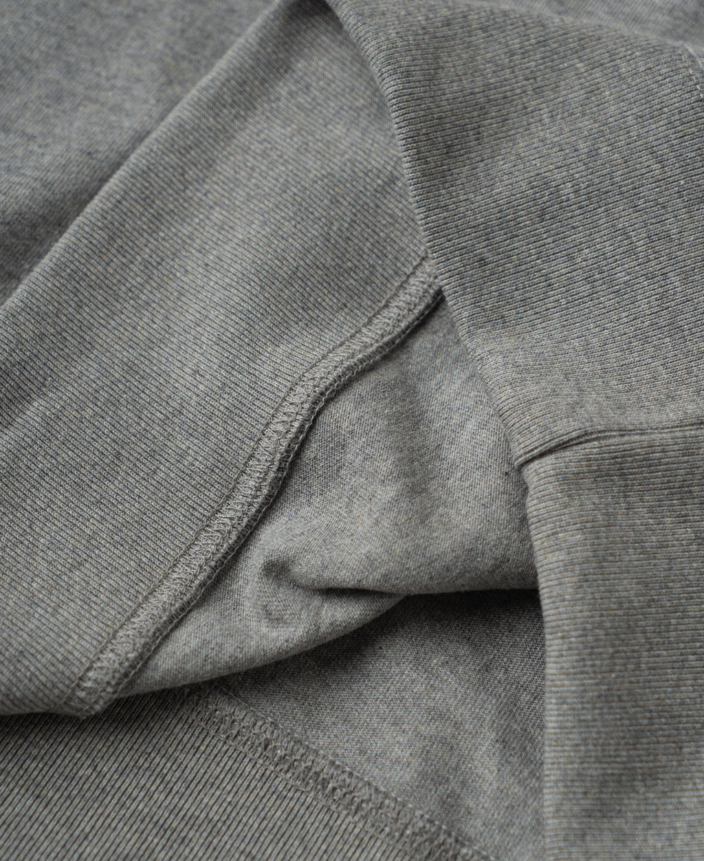 1950s V-Gusset Cotton T-Shirt - Heather Gray