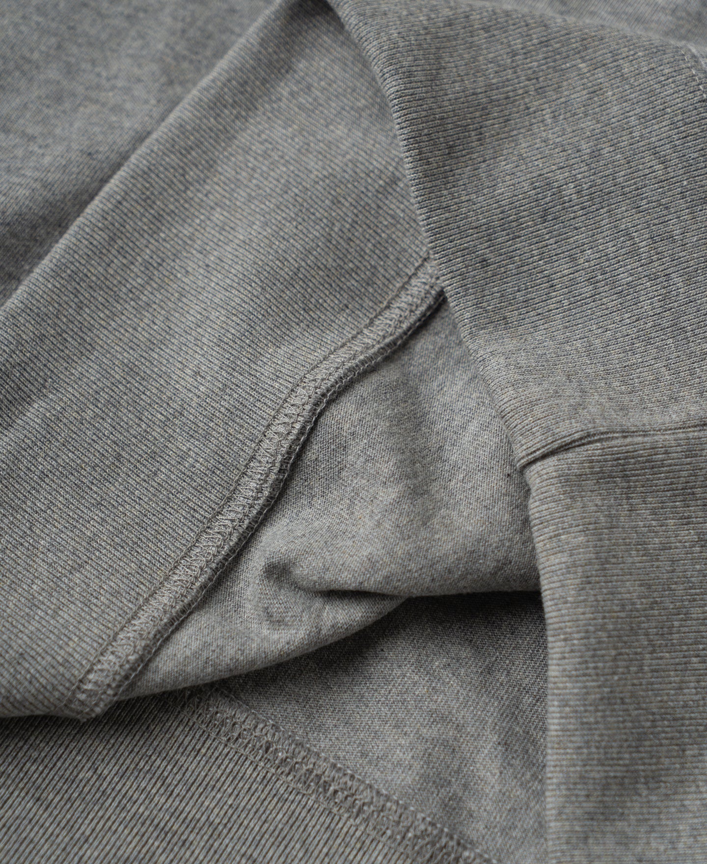 1950s V-Gusset Cotton T-Shirt - Heather Gray
