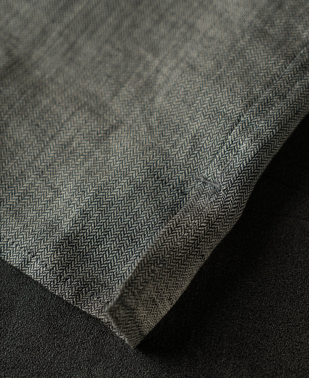 Relaxed Ramie Herringbone Cuban Shirt