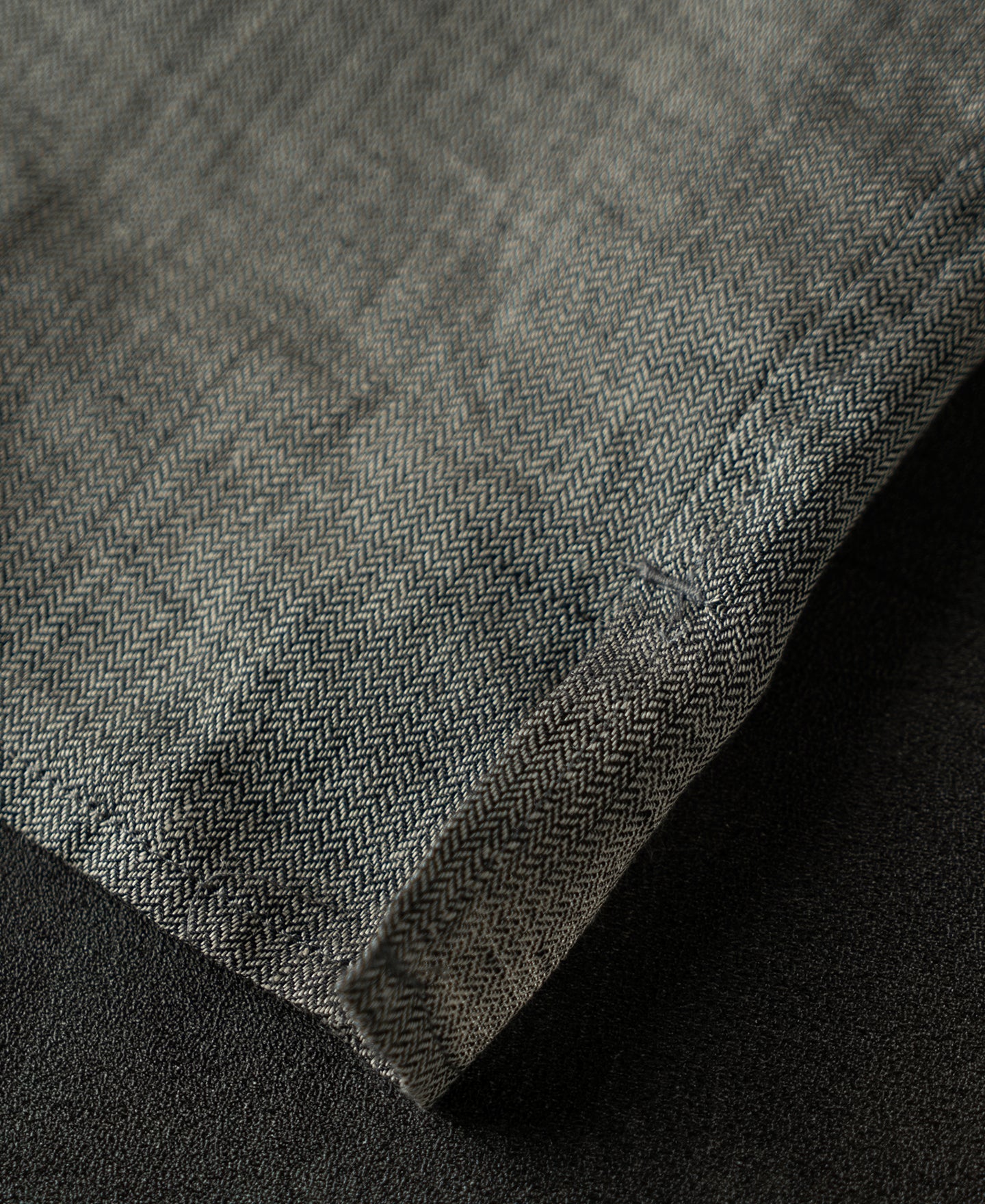 Relaxed Ramie Herringbone Cuban Shirt
