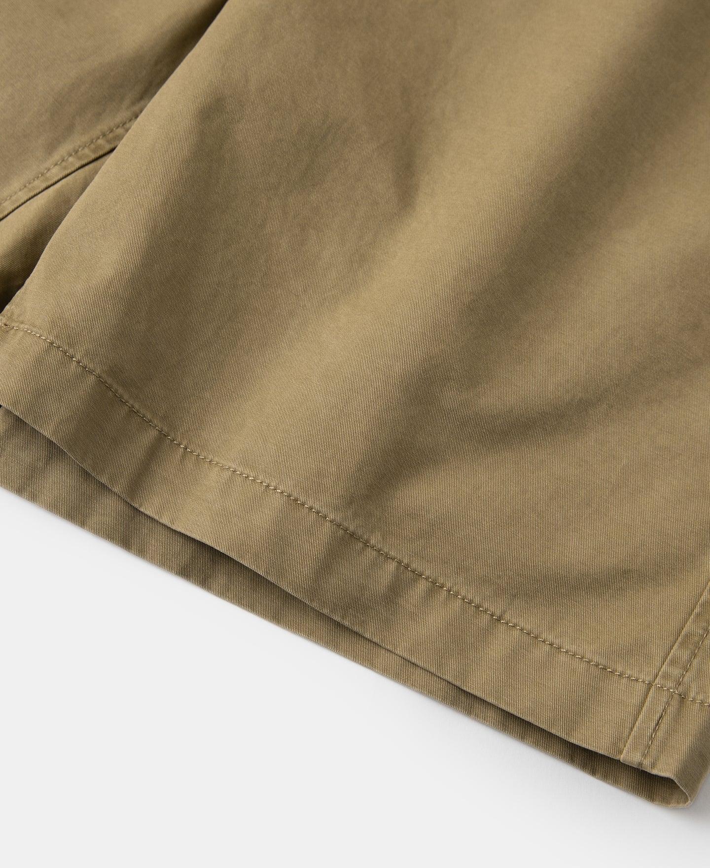 1930s Washed Officer Chino Shorts - Khaki