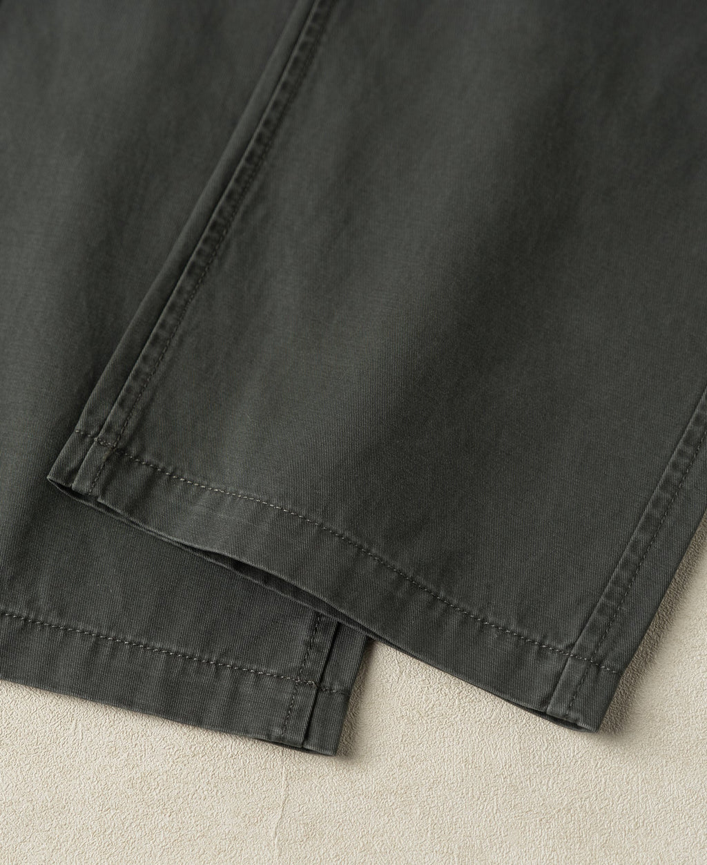 Vintage Washed Tapered 5-Pocket Pants - Dark Gray