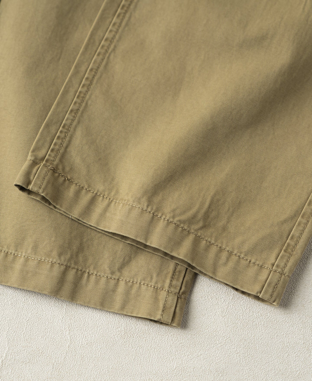Vintage Washed Tapered 5-Pocket Pants - Khaki