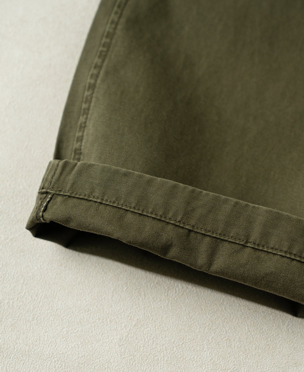 Vintage Washed Tapered 5-Pocket Pants - Olive