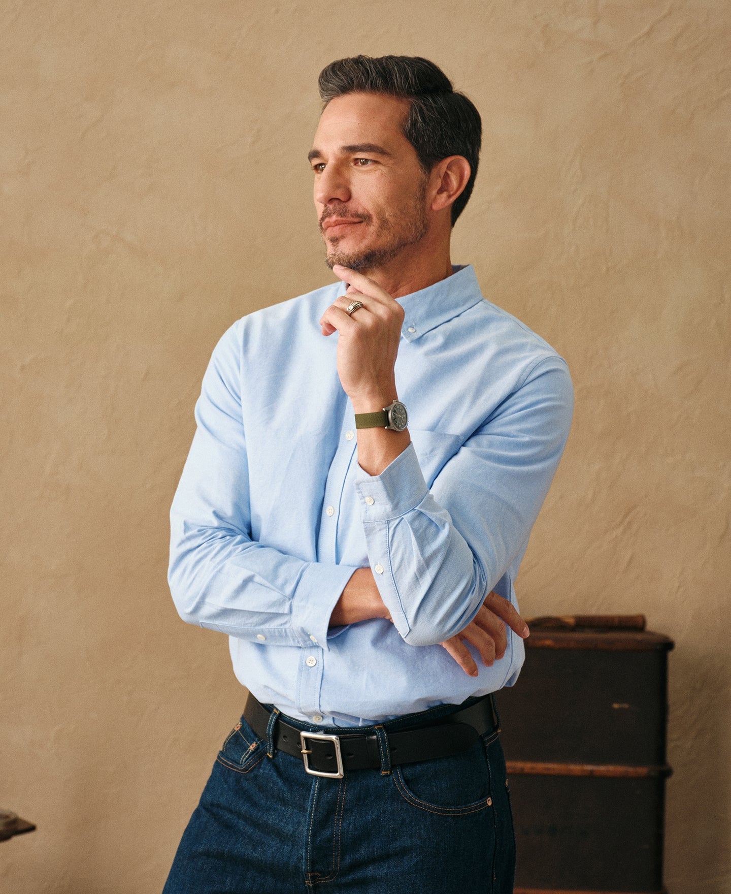 Classic Button-Down Oxford Shirt - Blue