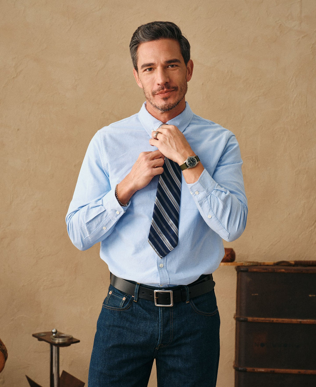 Classic Button-Down Oxford Shirt - Blue