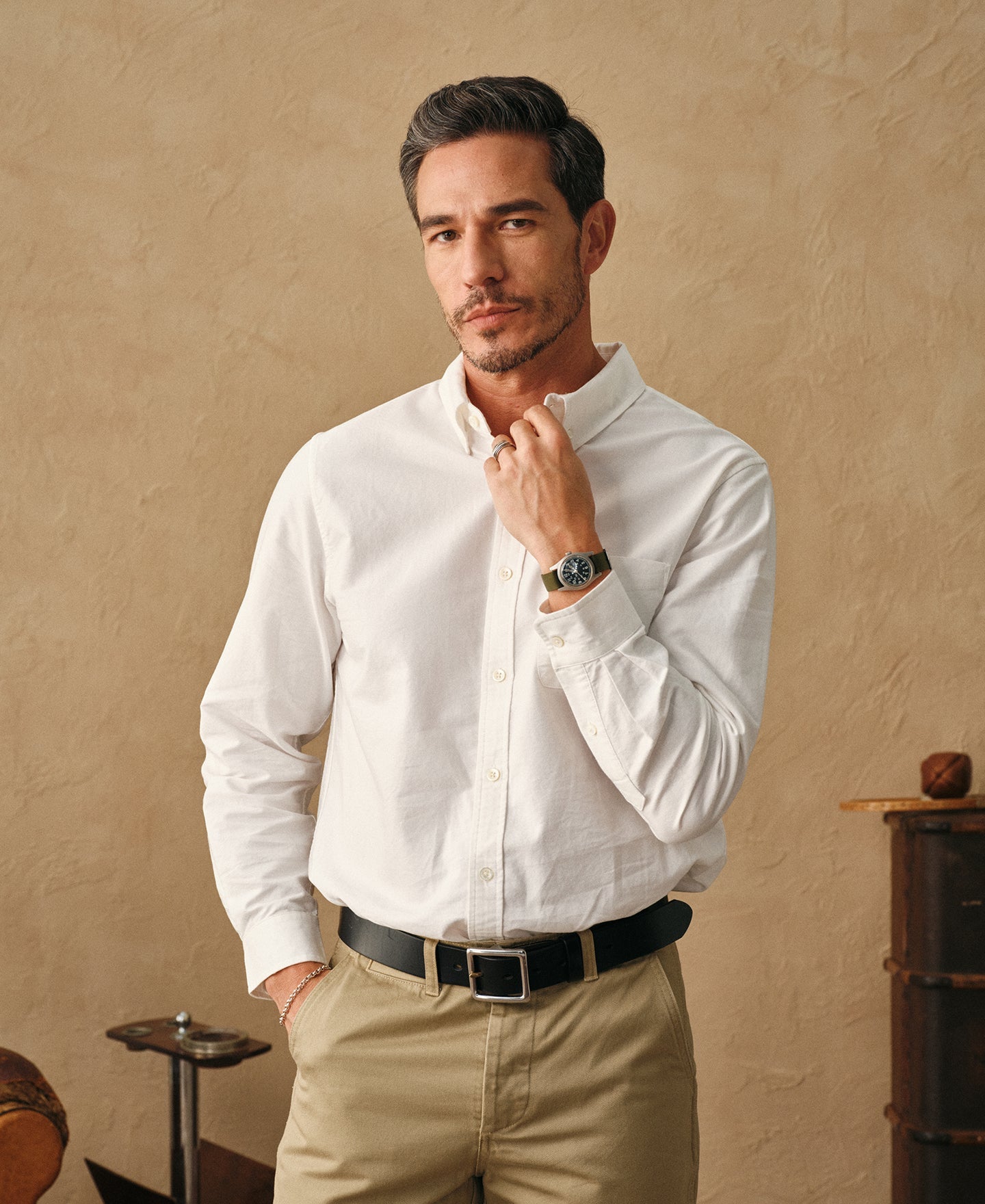 Classic Button-Down Oxford Shirt - White