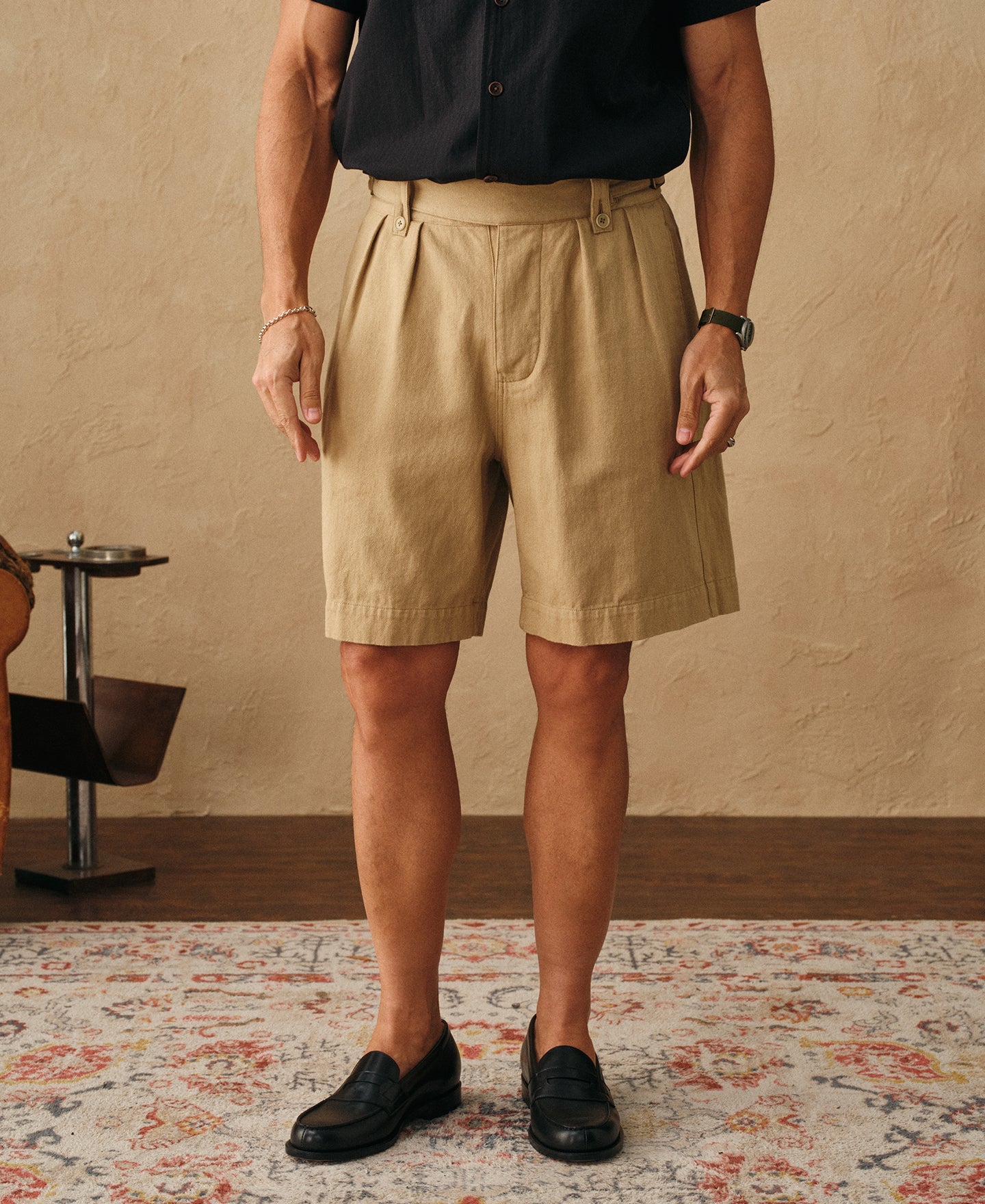 British Army Cotton-Linen Gurkha Shorts - Khaki