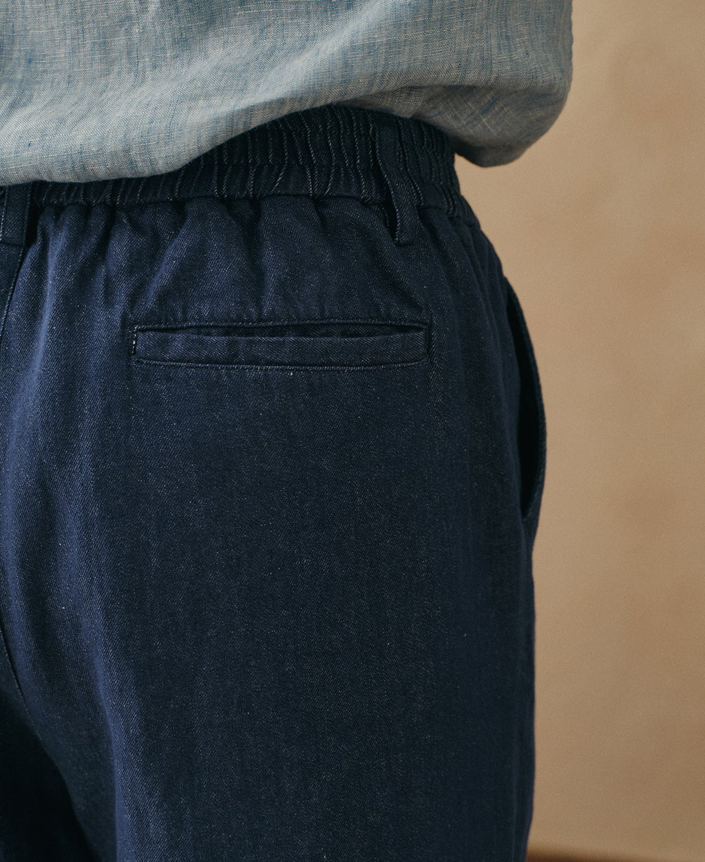 Tapered Hemp-Cotton Blend Pants