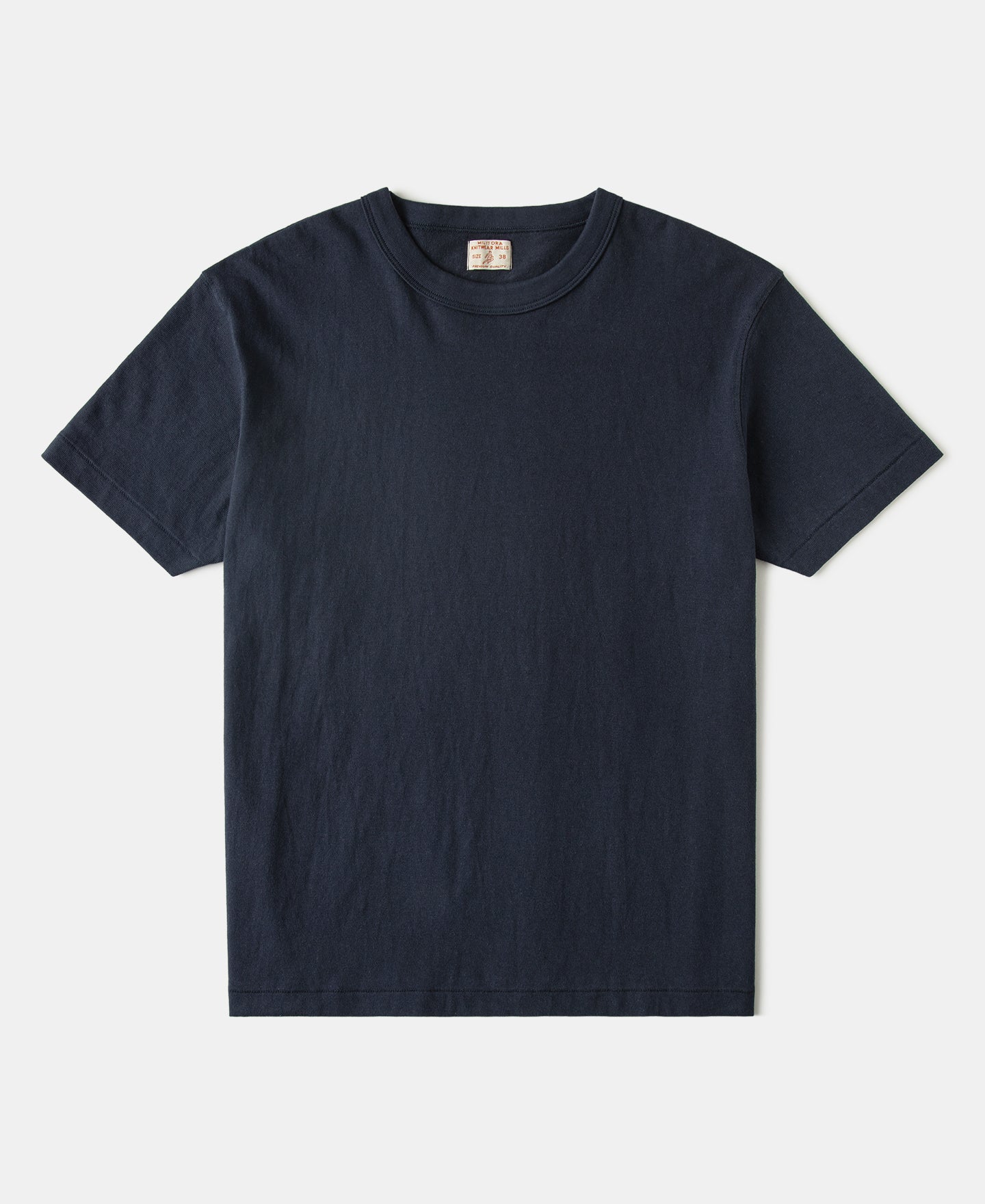 Cotton Tubular Crewneck T-Shirt - Indigo