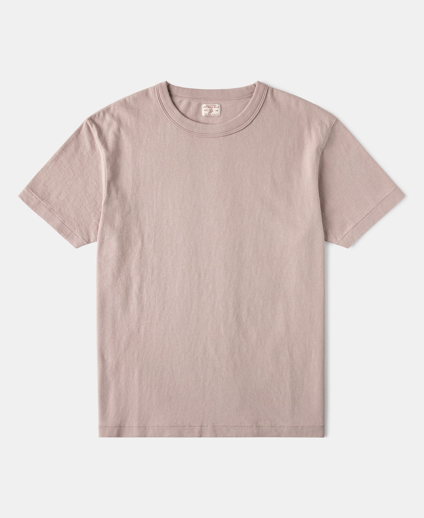 Cotton Tubular Crewneck T-Shirt - Pink