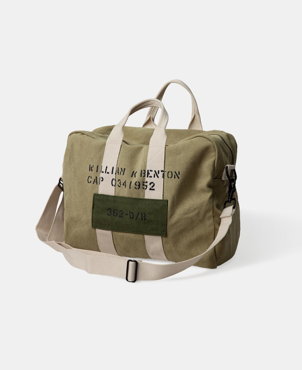 Cotton Canvas Crossbody Messenger Bag