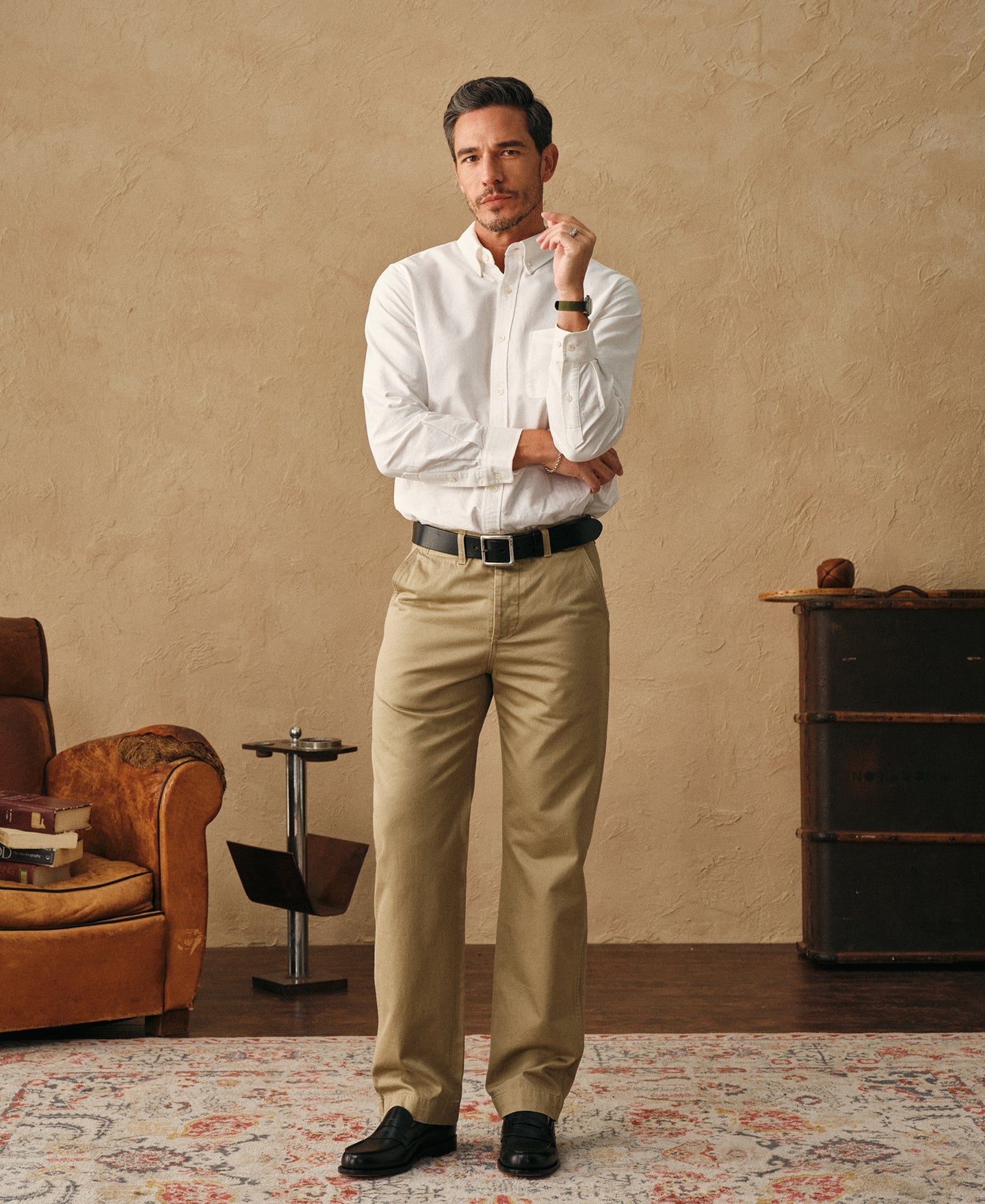 Classic Button-Down Oxford Shirt - White