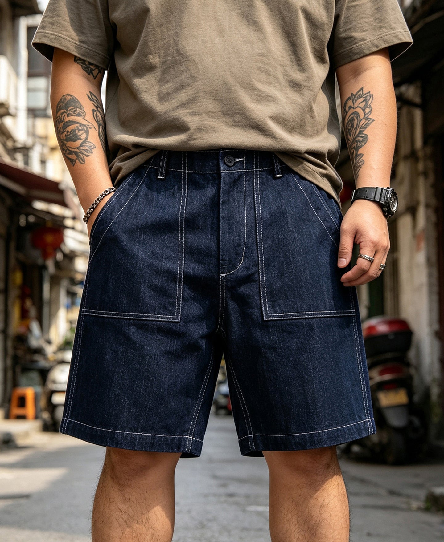 Classic Denim Baker Shorts