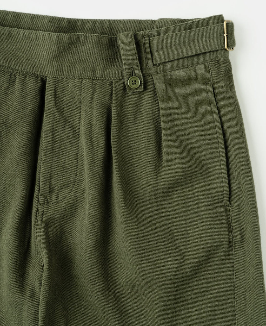 British Army Cotton-Linen Gurkha Shorts - Olive