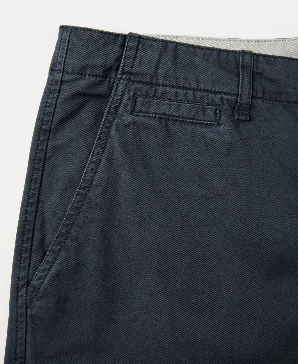 1930s Washed Officer Chino Shorts - Navy