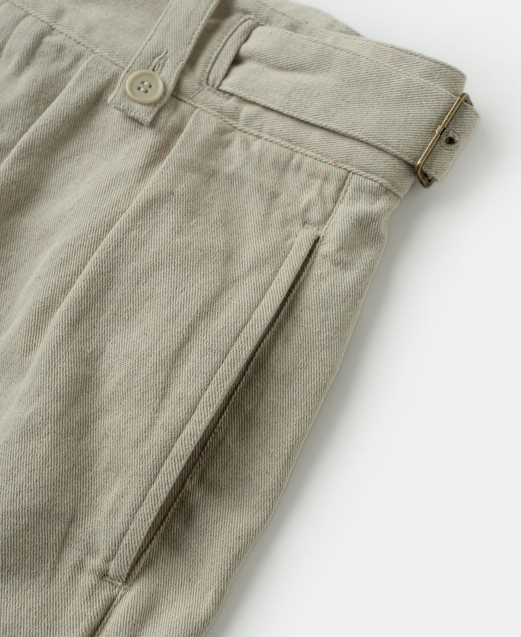 British Army Cotton-Linen Gurkha Shorts - Natural