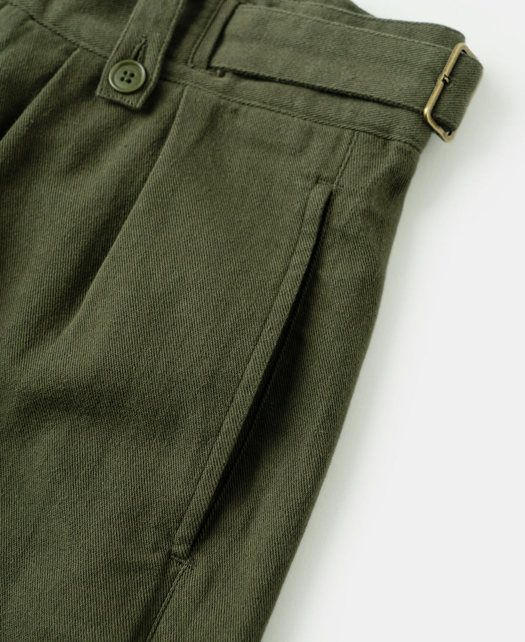 British Army Cotton-Linen Gurkha Shorts - Olive