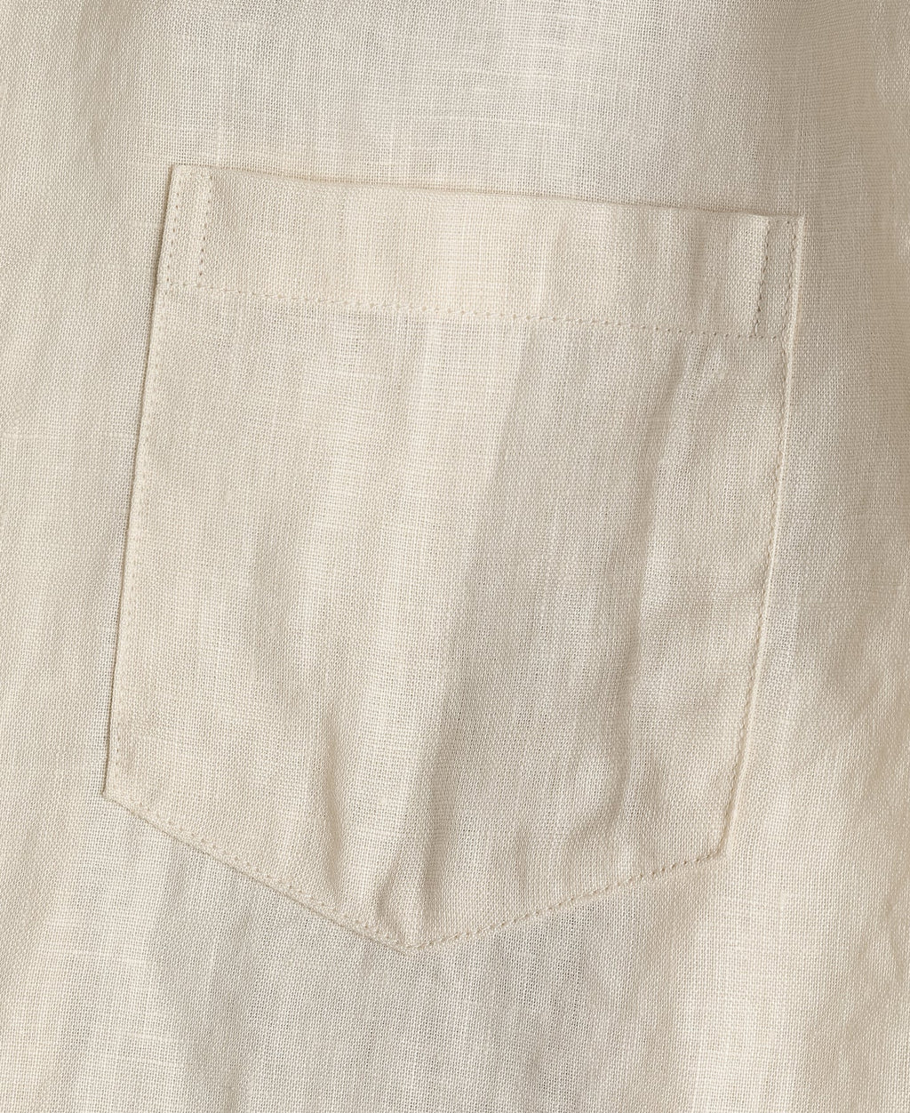 Cuban Collar Linen Shirt - Apricot