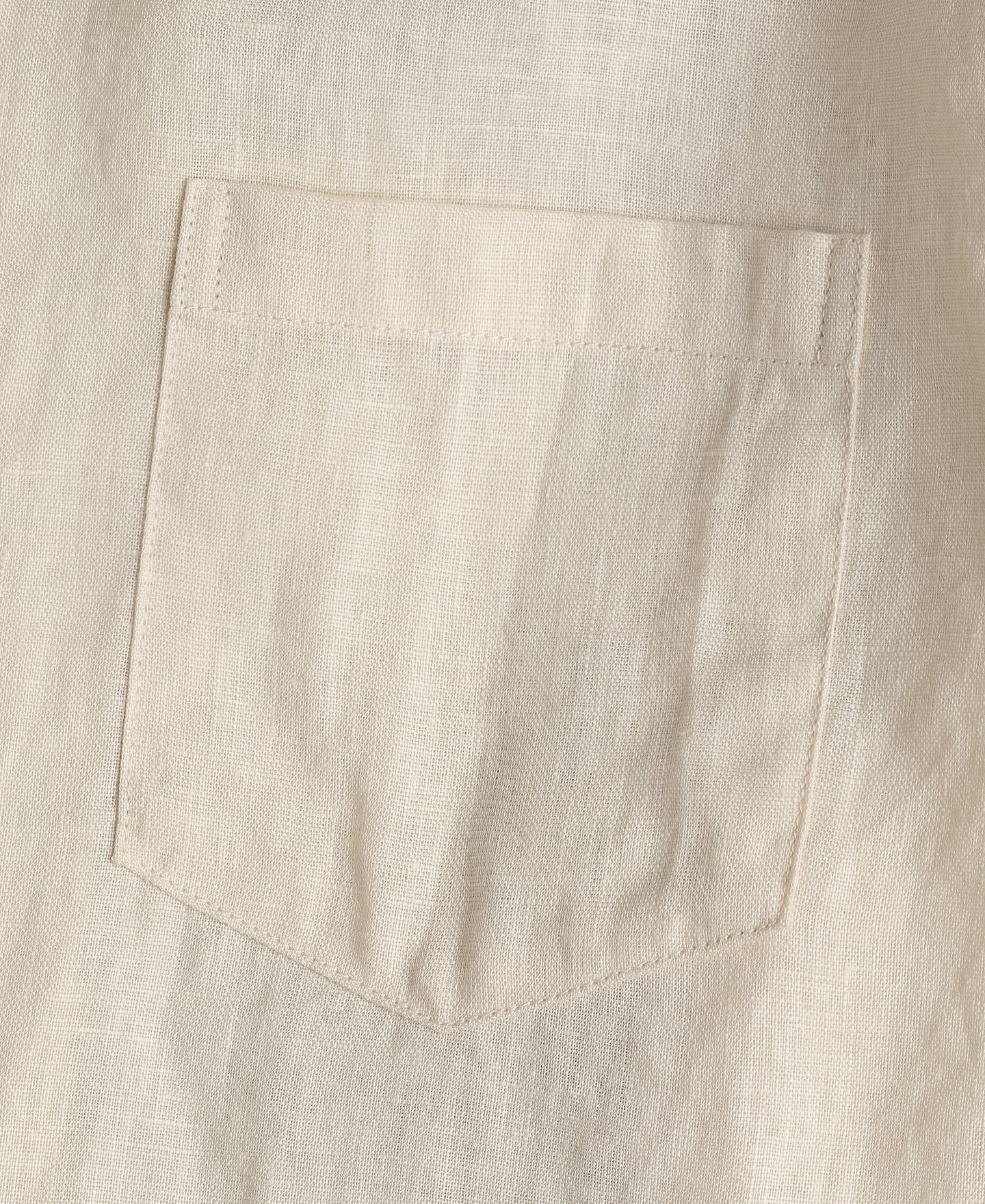 Cuban Collar Linen Shirt - Apricot