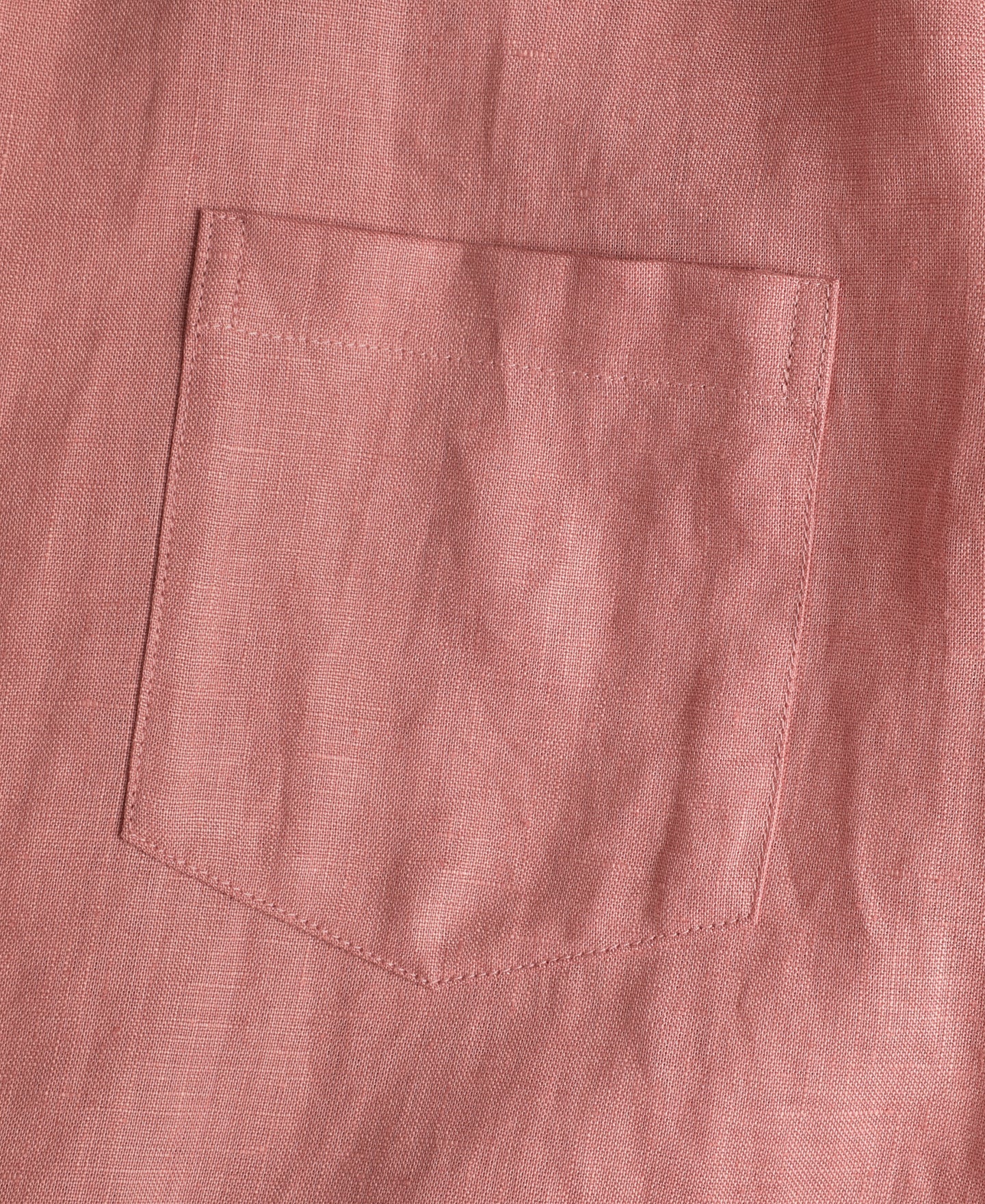Cuban Collar Linen Shirt - Pink