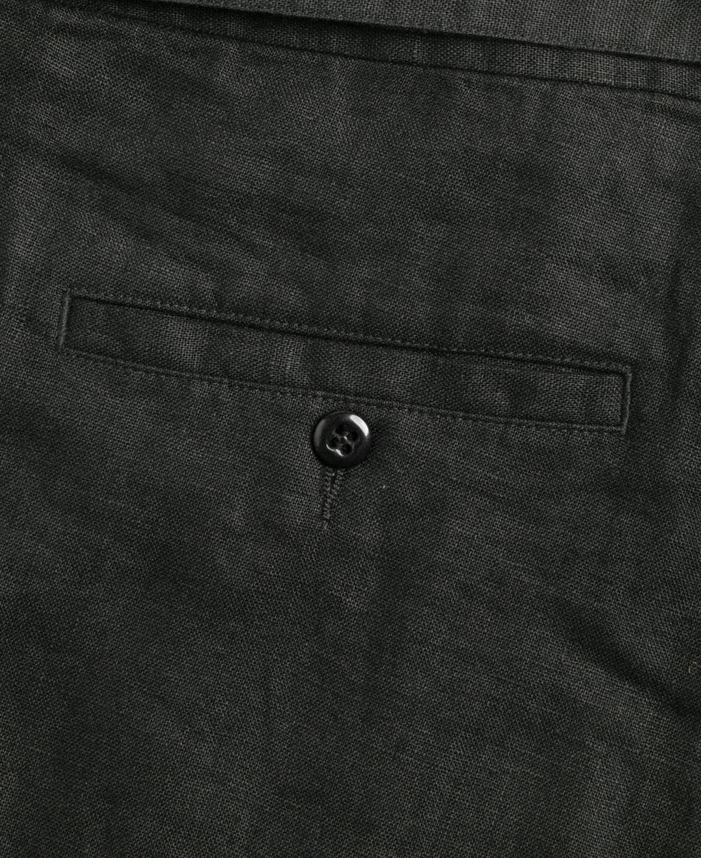 Linen Double Pleated Trousers - Black