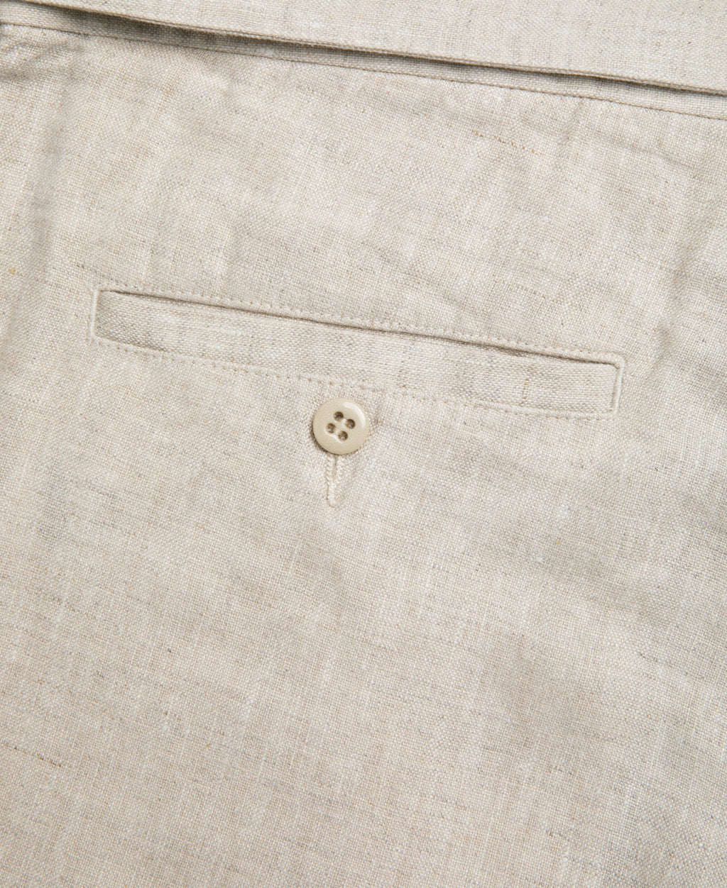 Linen Double Pleated Trousers - Natural