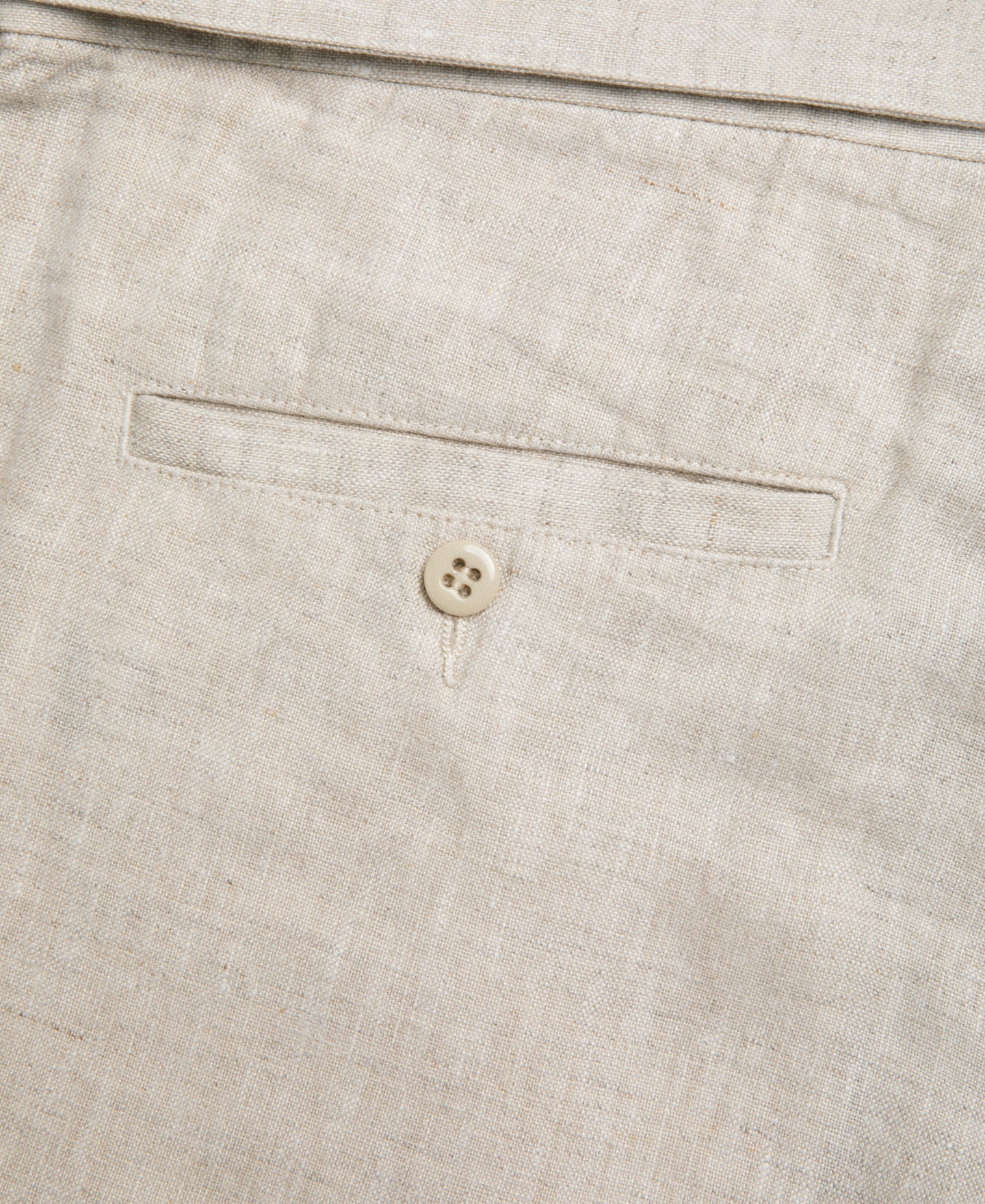 Linen Double Pleated Trousers - Natural