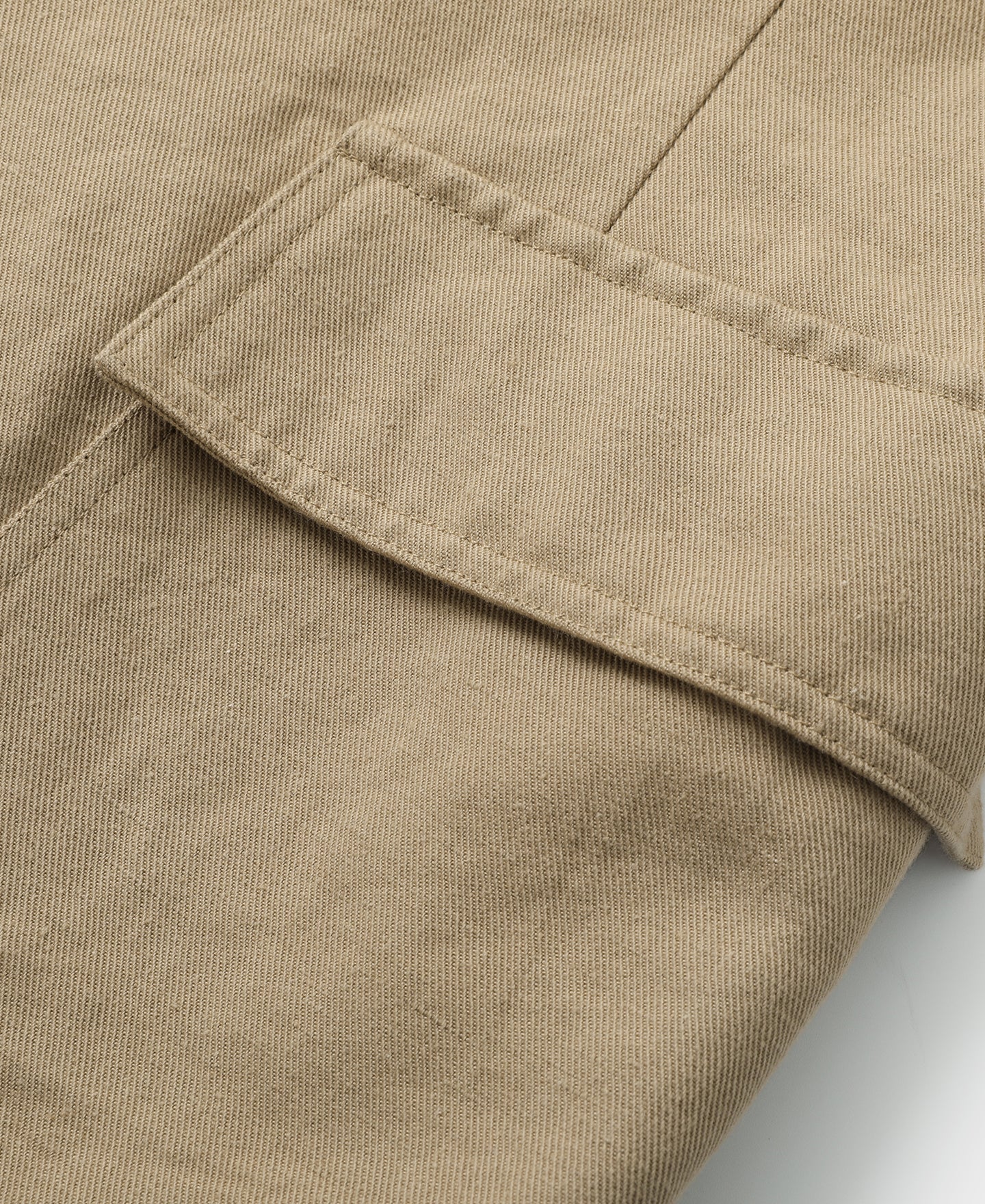 Textured Linen-Cotton Blend Sack Jacket – Khaki