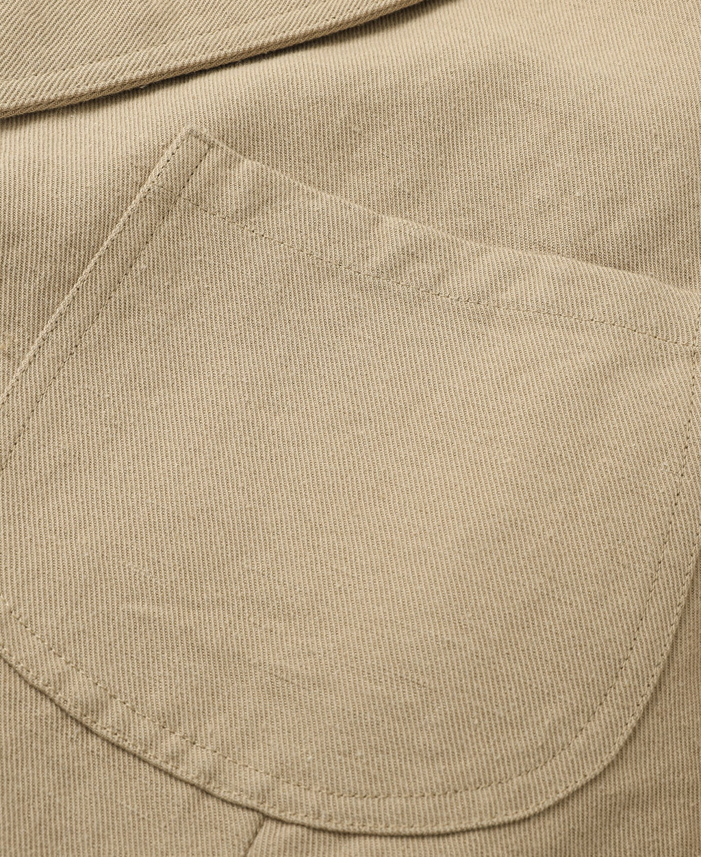 Textured Linen-Cotton Blend Sack Jacket – Khaki
