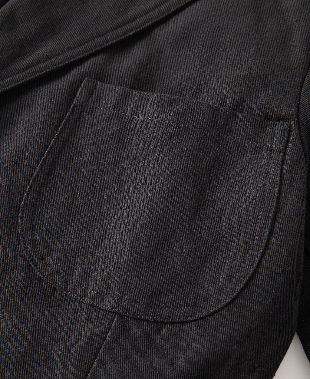 Textured Linen-Cotton Blend Sack Jacket – Black