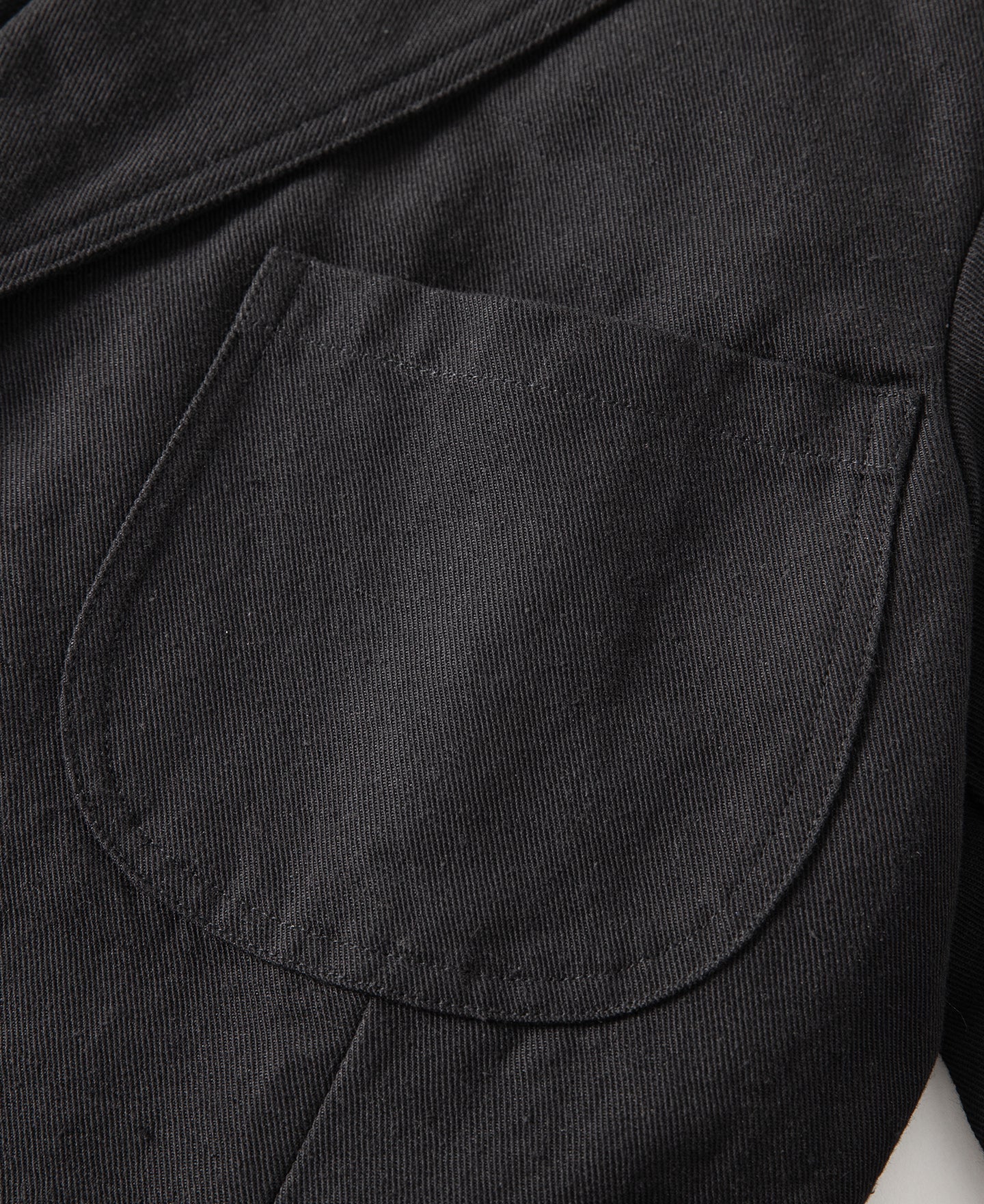 Textured Linen-Cotton Blend Sack Jacket – Black