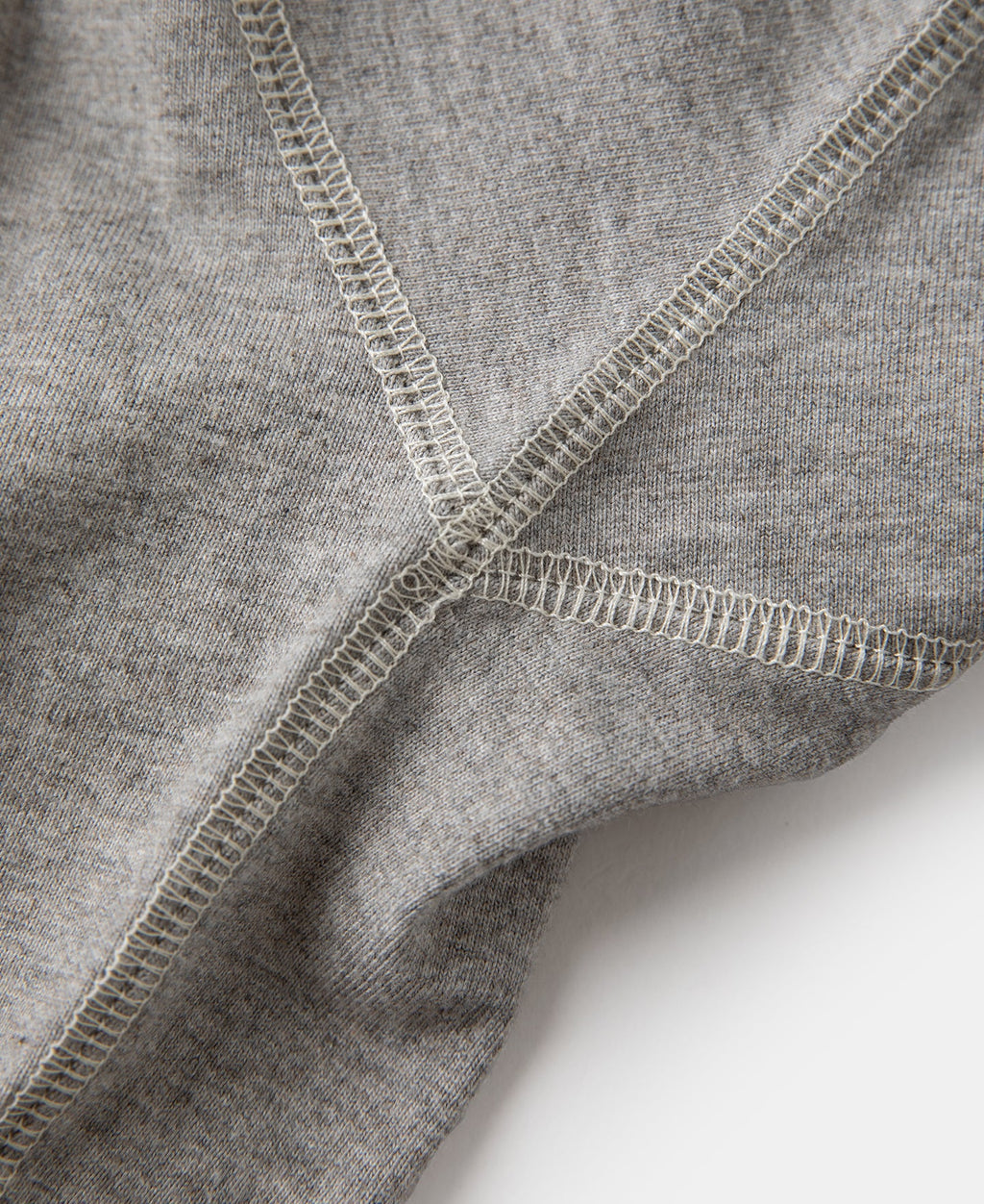 1940s Slub Cotton Henley Pocket T-Shirt - Gray