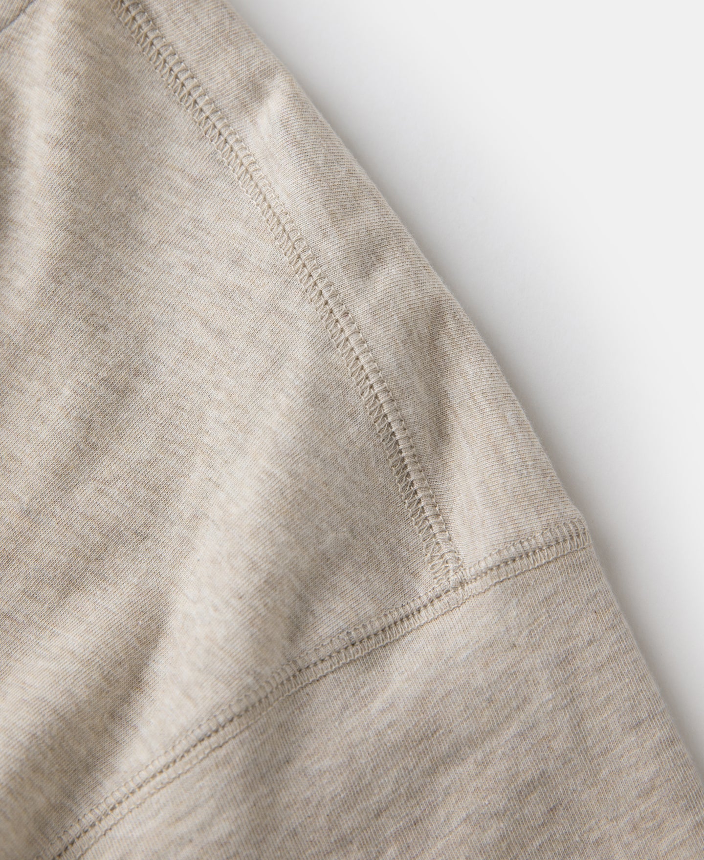1940s Slub Cotton Henley Pocket T-Shirt - Oats