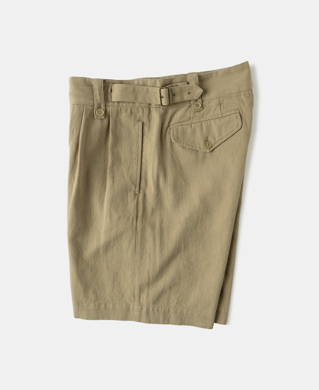 British Army Cotton-Linen Gurkha Shorts - Khaki