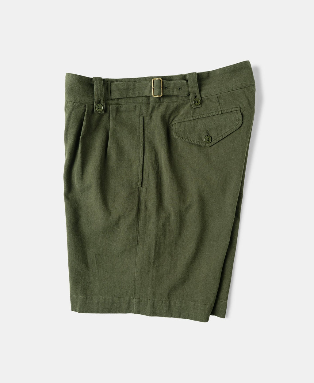 British Army Cotton-Linen Gurkha Shorts - Olive