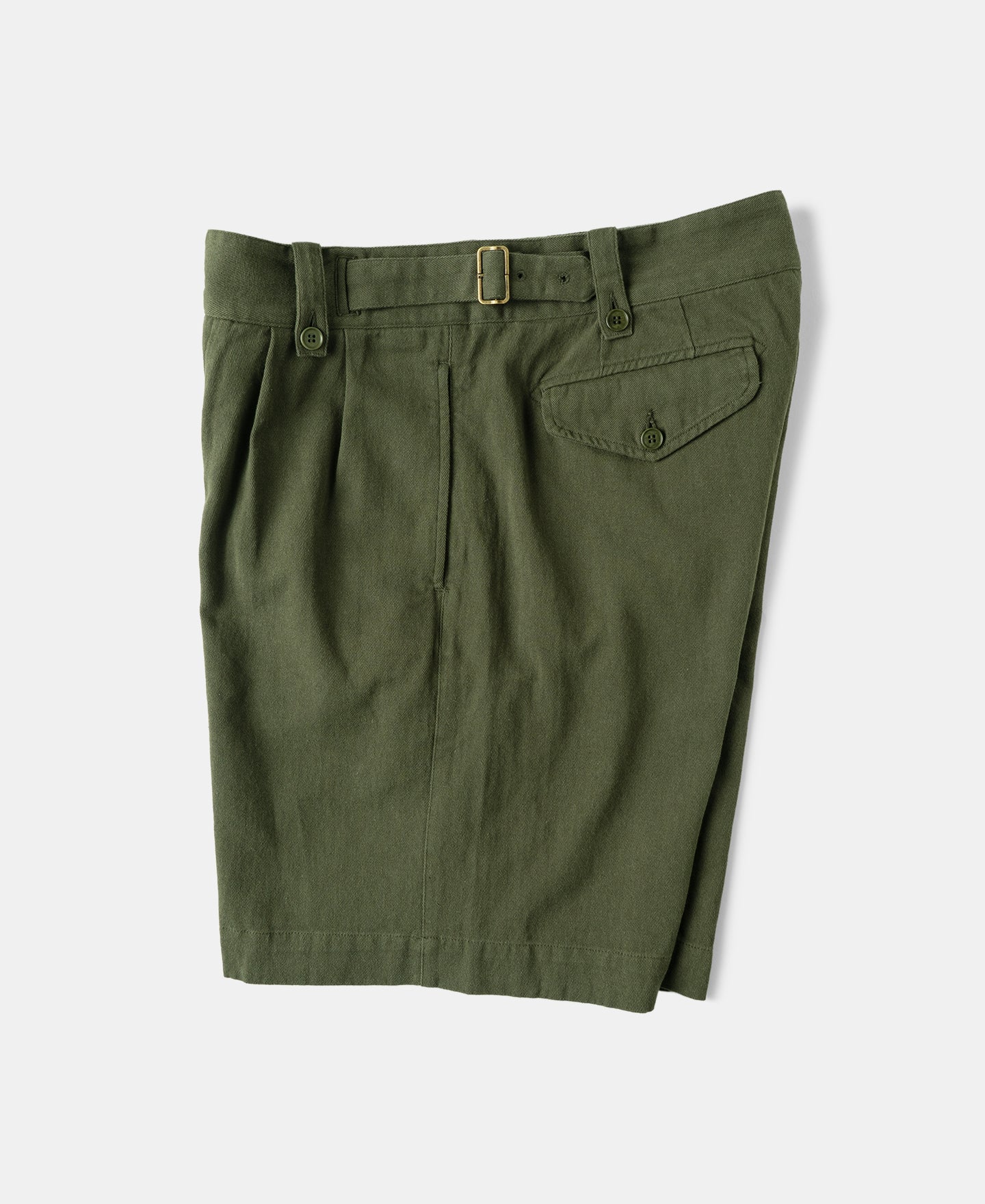 British Army Cotton-Linen Gurkha Shorts - Olive