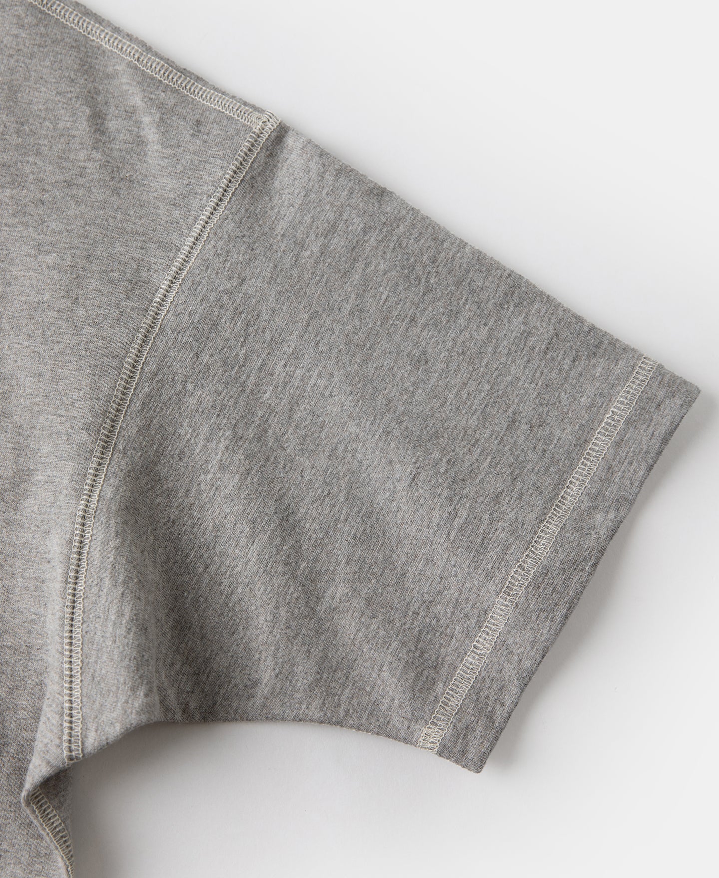 1940s Slub Cotton Henley Pocket T-Shirt - Gray