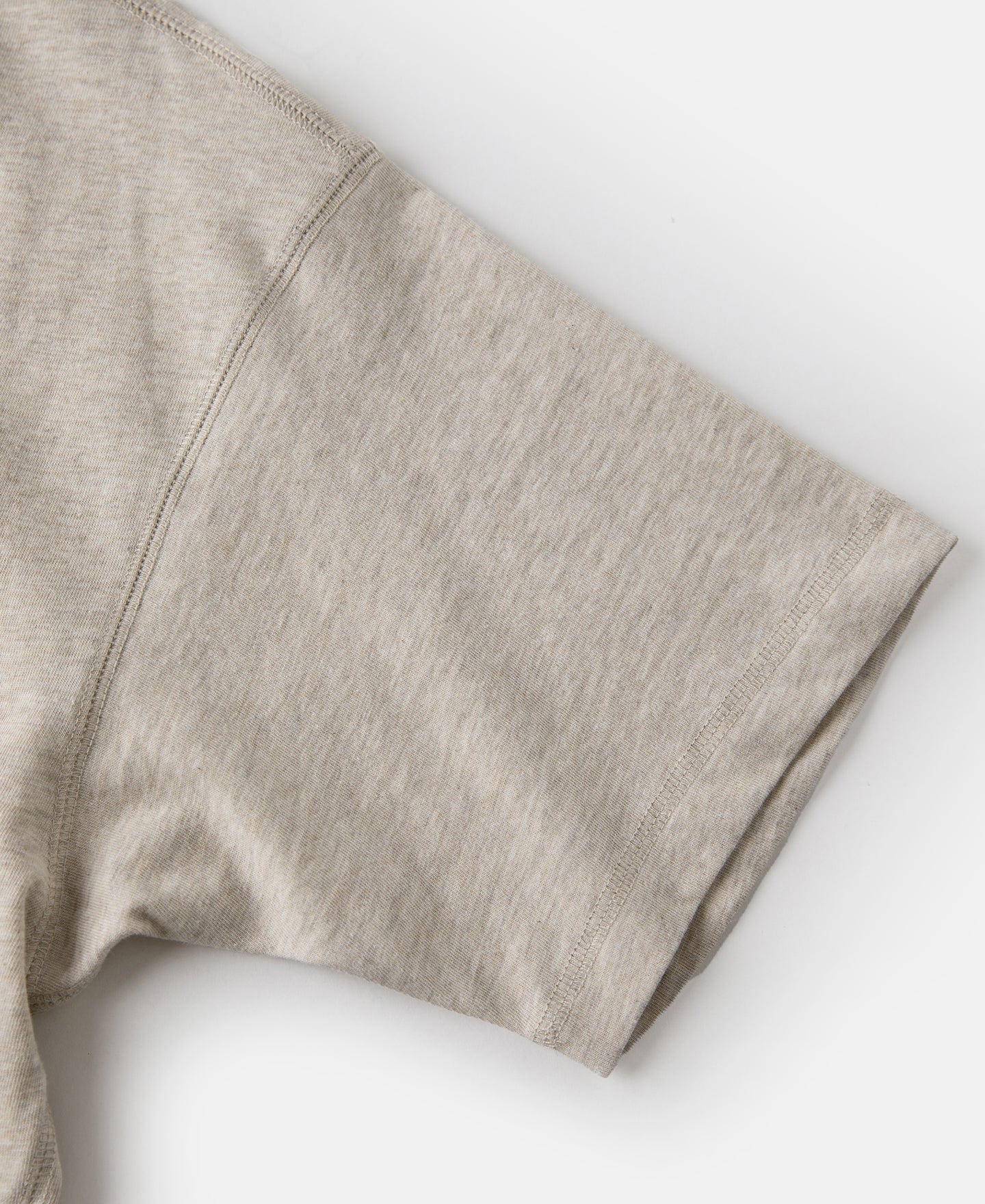 1940s Slub Cotton Henley Pocket T-Shirt - Oats