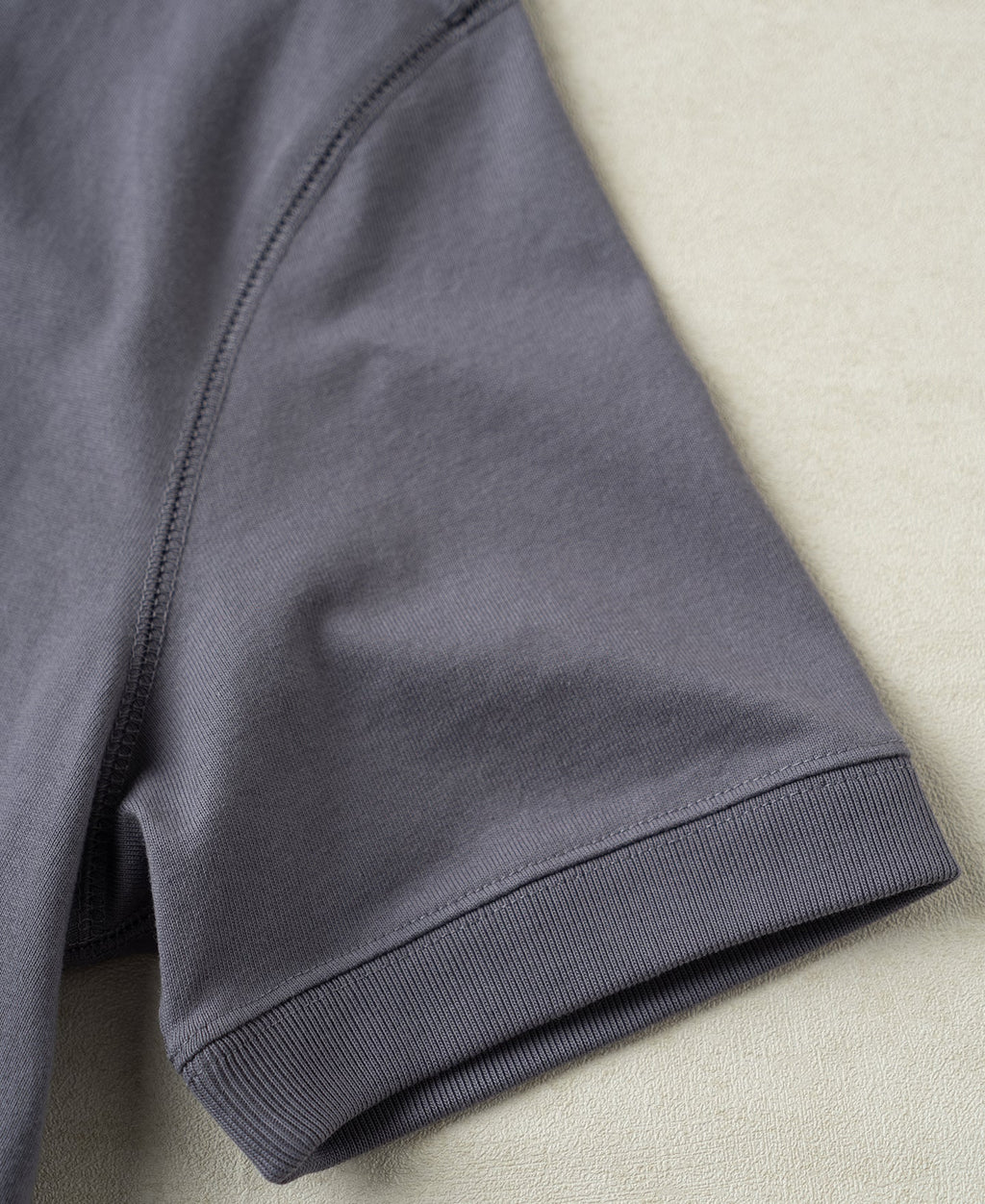1950s V-Gusset Cotton T-Shirt - Purple