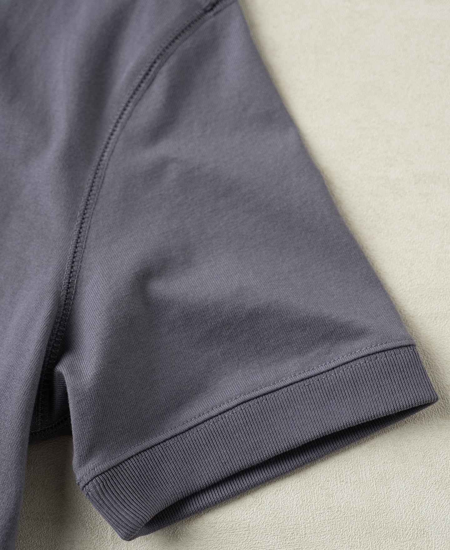 1950s V-Gusset Cotton T-Shirt - Purple