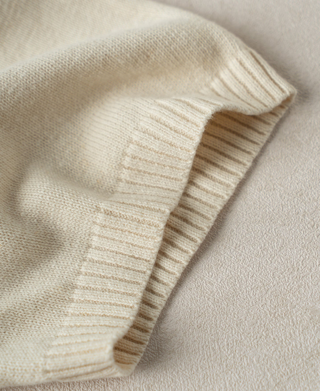 Linen Cotton Blend Knit Johnny Collar Polo - Apricot