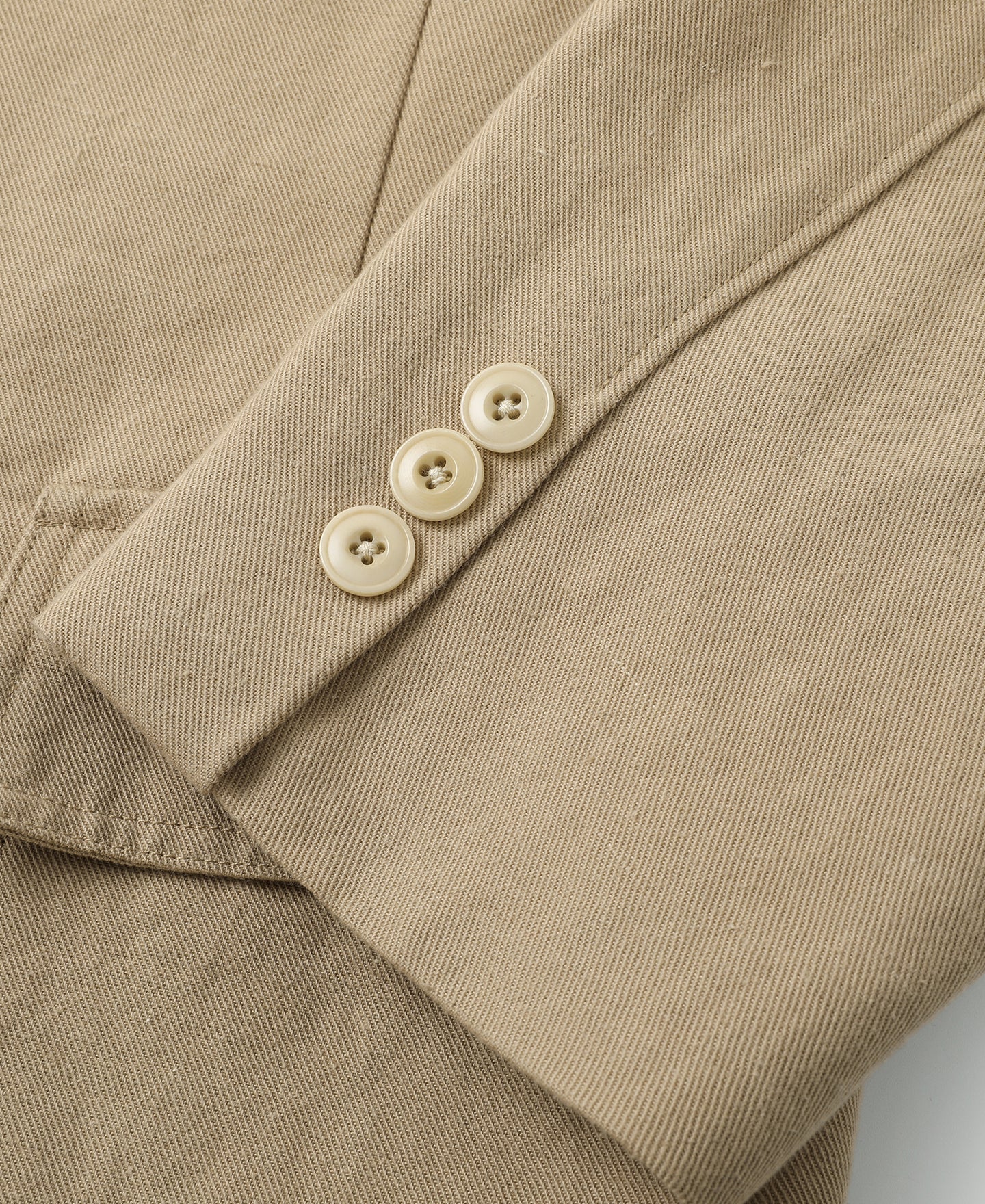 Textured Linen-Cotton Blend Sack Jacket – Khaki